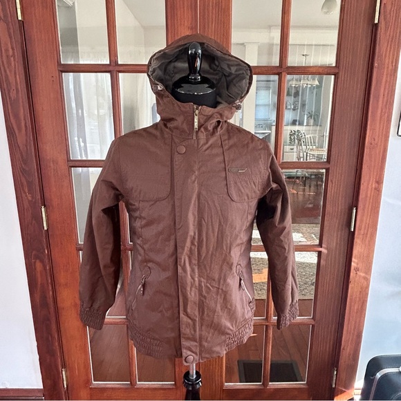 Sims Snowboarding Womens Full-Zip Brown Jacket Size Large - Picture 2 of 15